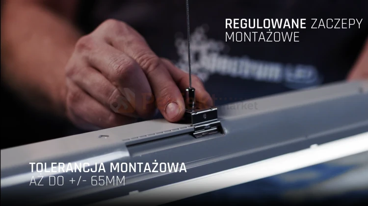 Czarna ampa hermetyczna LED LIMEA GIGANT 38W IP65 4000K premium montaż perfektmarket olsztyn.webp