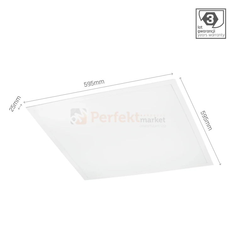 Panel LED 60x60 ALGINE backlight 40W 4000K PZH 3 lata gwarancji 4 perfektmarket olsztyn.webp