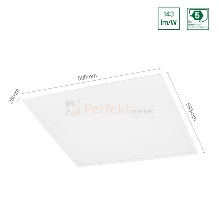 Panel LED 60x60 ALGINE backlight 30W 4000K PZH 5 lat gwarancji  4 perfektmarket.webp