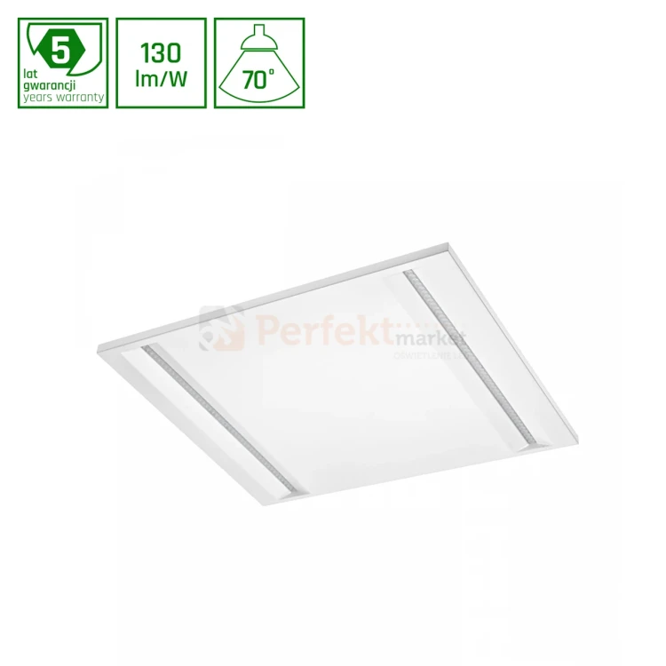 Panel LED ALGINE LINE 44W 5300lm NW 230V 70st IP20 IK06 600x600x40mmbiały UGR16 5 lat gwarancji.webp