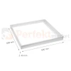 ramka natynkowa do paneli LED Algine LINE biała 60x60 wymiary perfektmarket.webp