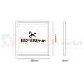 Panel LED kaseton sufitowy BACKLIT podtynkowy 60x60 40W 4000K EKP0242 wymiary perfektmarket.webp