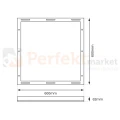 Ramka montażowa 60x60 do paneli LED BACKLIGHT BACKLIT aluminiowa EKP0244 3 perfektmarket.webp