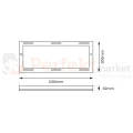 Ramka montażowa 120x30 do paneli LED BACKLIGHT BACKLIT aluminiowa EKP0245 2 perfektmarket.webp