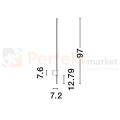 Lampa ścienna kinkiet LED zewnętrzny IP65 RIDGE 9923408 97cm 3000K nova luce wymiary perfektmarket.webp