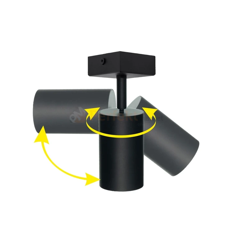 oprawa ścienno sufitowa regulowany sport qualis czarny regulacja kierunku świecenia perfektmarket.webp