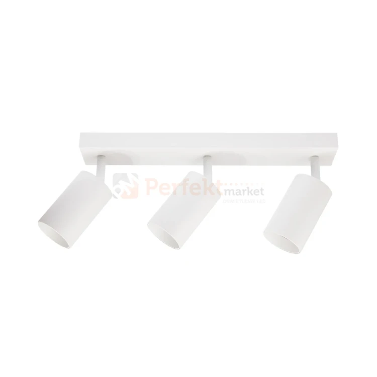 Lampa sufitowa spot potrójny na listwie 3xGU10 Qualis biały perfektmarket.webp