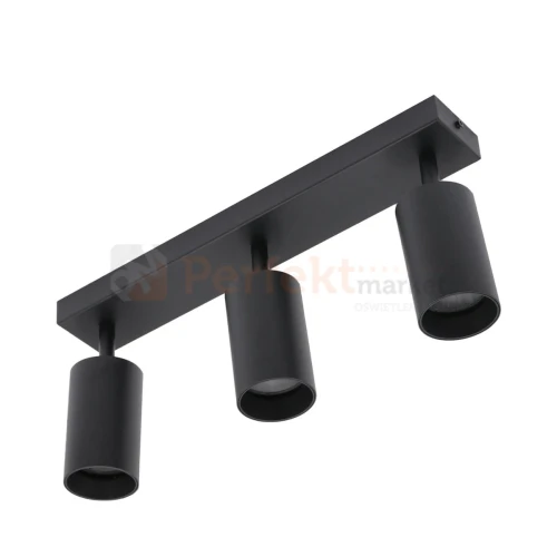 Lampa sufitowa spot potrójny na listwie 3xGU10 Qualis czarny 2 perfektmarket.webp