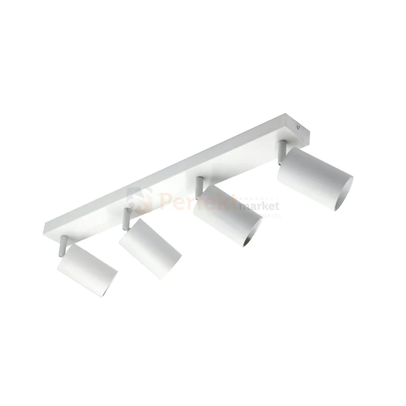 Lampa sufitowa plafon reflektorki na listwie 4xGU10 Qualis biały