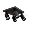 Lampa sufitowa plafon reflektorki 4xGU10 Qualis czarny 1perfektmarket.webp