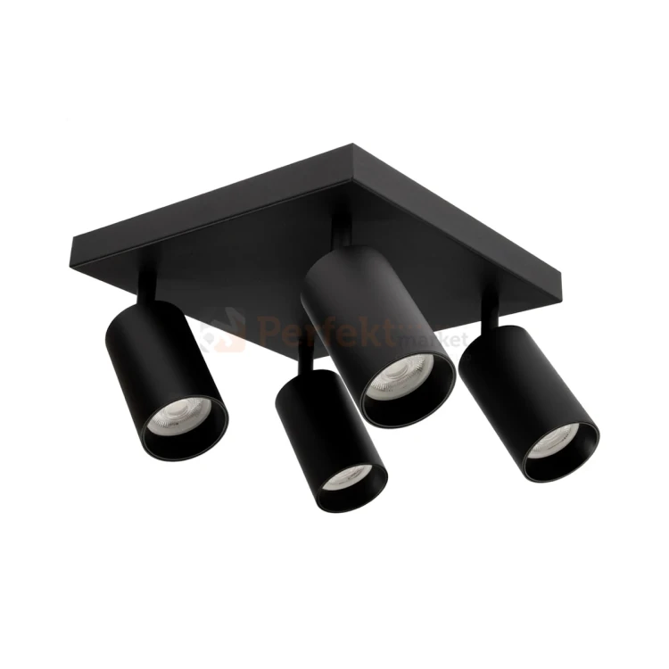 Lampa sufitowa plafon reflektorki 4xGU10 Qualis czarny 1perfektmarket.webp
