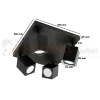 Lampa sufitowa plafon reflektorki 4xGU10 Quantus czarny wymiary perfekt market.webp
