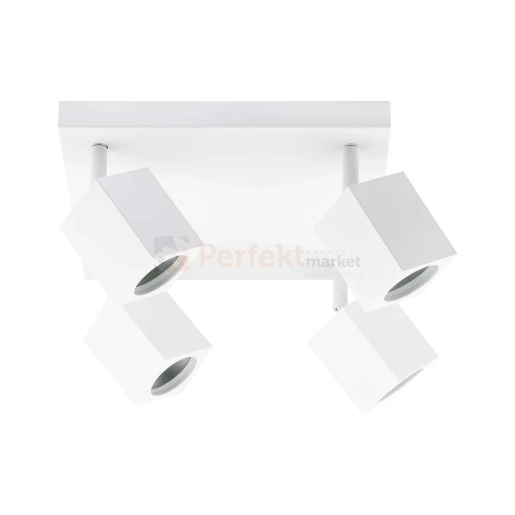 Lampa sufitowa plafon reflektorki 4xGU10 Quantus biały 1 perfekt market.webp