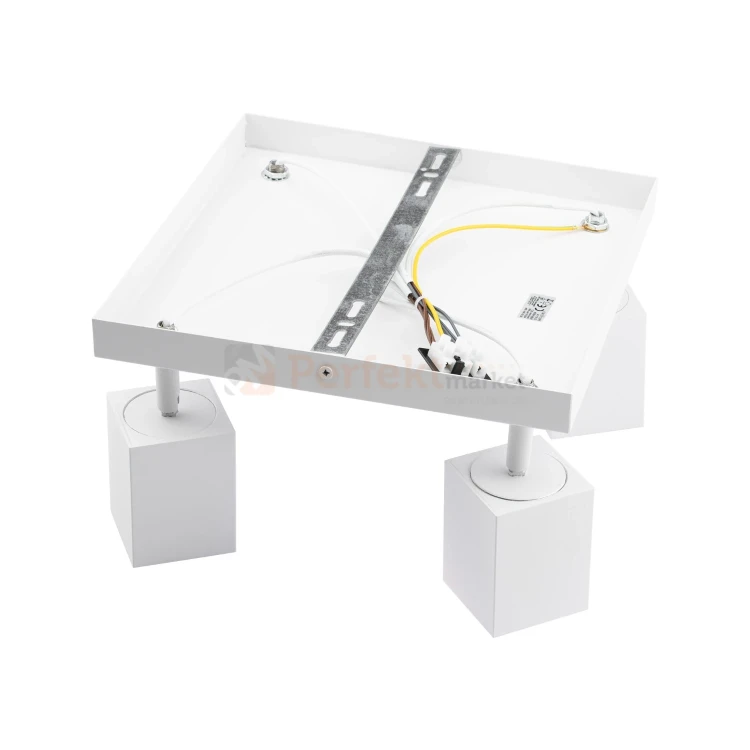 Lampa sufitowa plafon reflektorki 4xGU10 Quantus biały tył perfekt market.webp