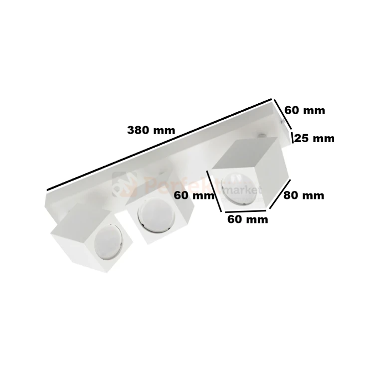 Lampa sufitowa plafon reflektorki na listwie Quantus III biały 1 perfektmarket.webp