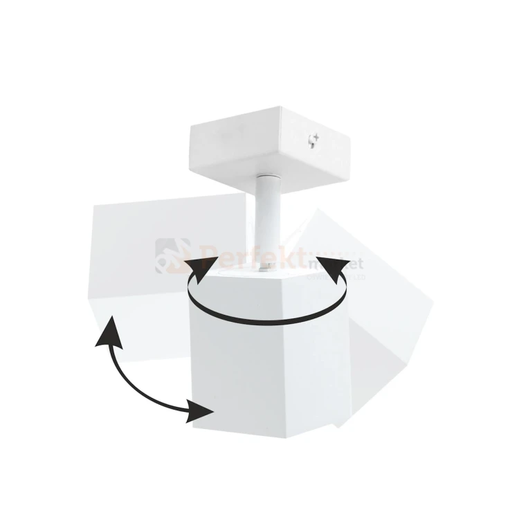 Lampa sufitowa plafon reflektorki na listwie 4xGU10 Quantus biała 2 perfektmrket.webp