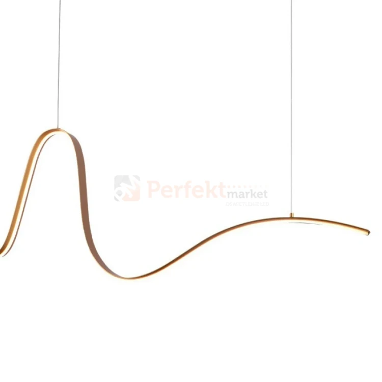 Lampa wisząca LED SIROCCO złota spiralna ściemnialna AZ5781 2 perfektmarket.webp