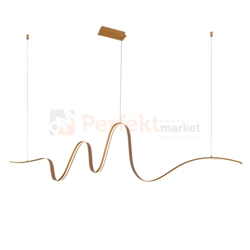 Lampa wisząca LED SIROCCO złota spiralna ściemnialna AZ5781 3 perfektmarket.webp