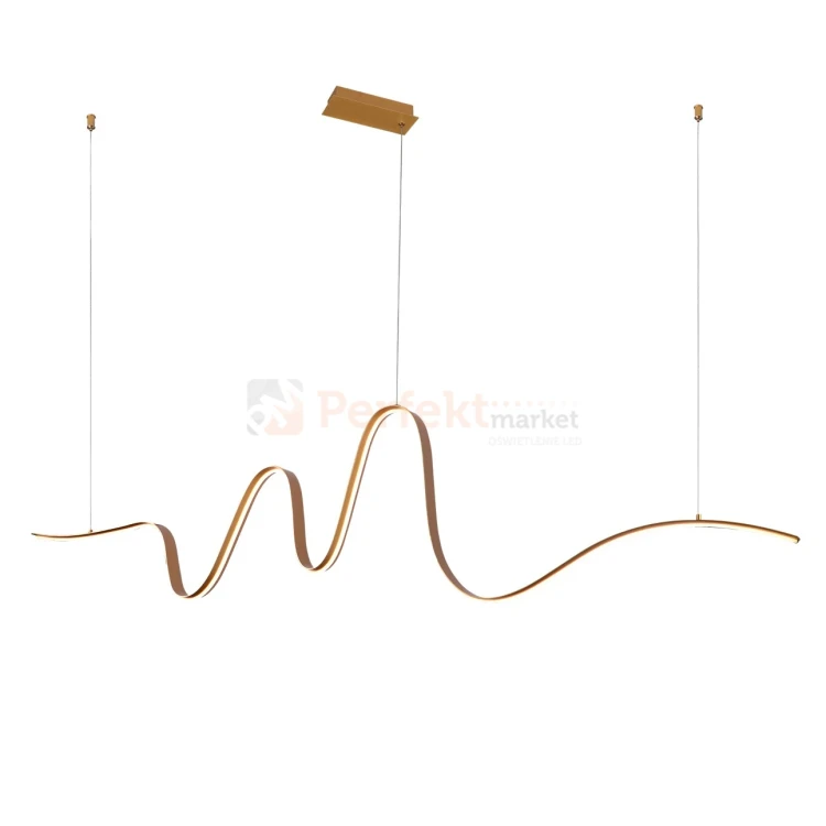 Lampa wisząca LED SIROCCO złota spiralna ściemnialna AZ5781 3 perfektmarket.webp
