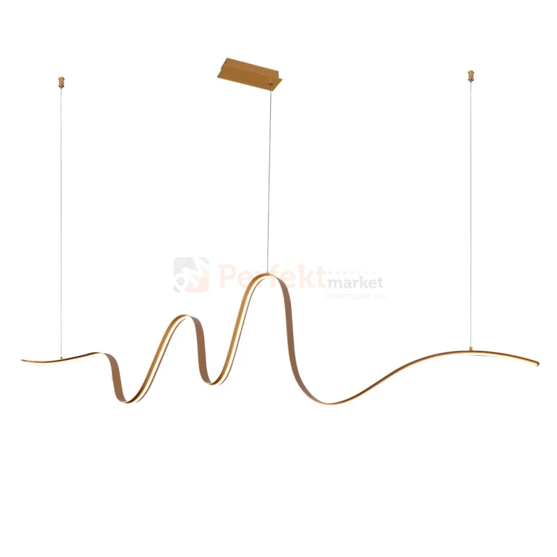 Lampa wisząca LED SIROCCO złota spiralna ściemnialna AZ5781 wymiary perfektmarket.webp