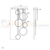 Lampa wisząca LED SHAPE no.8 ringi 90cm ściemnialna 3000K wymiary perfektmarket.webp