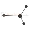 AVIA BLACK 3 PŁ kinkiet ścienny czarny 3 punktowy  6809 TK Lighting perfektmarket.webp