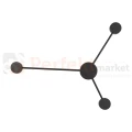 AVIA BLACK 3 PŁ kinkiet ścienny czarny 3 punktowy  6809 TK Lighting perfektmarket.webp