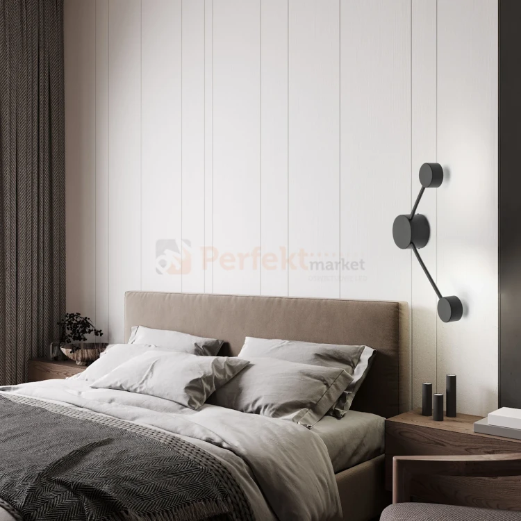 AVIA BLACK 2 PŁ kinkiet ścienny czarny 2 punktowy  6808 TK Lighting aranżacja perfektmarket.webp