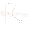 AVIA BLACK 2 PŁ kinkiet ścienny czarny 2 punktowy  6808 TK Lighting wymiary perfektmarket.webp