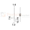 Lampa ścienna kinkiet LED zewnętrzny IP65 RIDGE 9923406 65cm 3000K nova luce wymiary perfektmarket.webp
