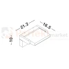 Lampa ścienna z czujnikiem ruchu PIR regulowana GERBER 9923423 wymiary perfektmarket.webp