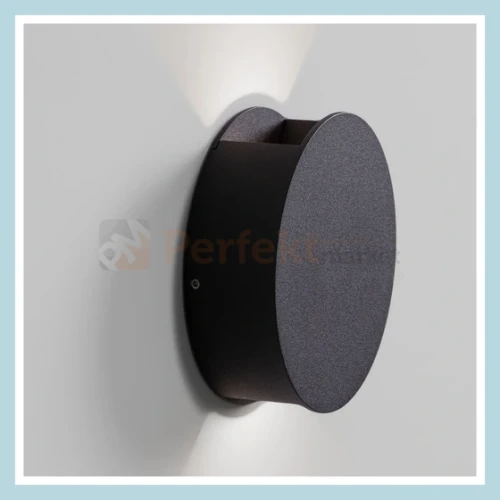 Lampa ścienna LEDPOINT round up&down zewnętrzna kinkiet czarny 3000K 1 perfektmarket.webp