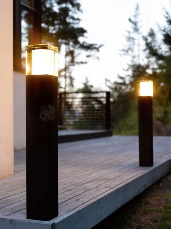 Słupek ogrodowy premium ARENDAL 1560B E27 85cm czarny NORLYS aranżacja 1 perfektmarket.webp