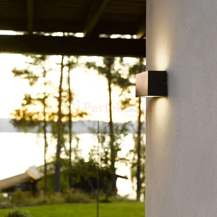 Oprawa ścienna kinkiet premium ASKER 1510GR IP65 LED grafit Norlys aranż góra dół perfektmarket.webp