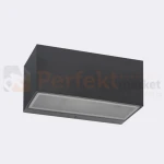 Oprawa ścienna kinkiet premium ASKER 1510GR IP65 LED grafit Norlys perfektmarket.webp