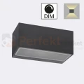 Oprawa ścienna kinkiet premium ASKER 1510GR IP65 LED grafit Norlys ściemnialna góra dół perfektmarket.webp