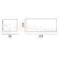 Oprawa ścienna kinkiet premium ASKER 1510GR IP65 LED grafit Norlys wymiary perfektmarket.webp