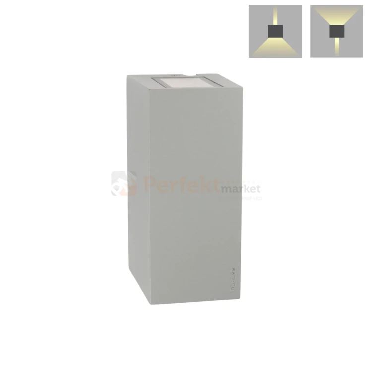 Oprawa ścienna kinkiet premium Lillehammer 1580AL IP65 LED aluminium Norlys kierunki świecenia PERFEKT MARKET.webp