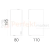 Oprawa ścienna kinkiet premium Lillehammer 1580AL IP65 LED aluminium wymiary Norlys PERFEKT MARKET.webp