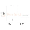 Oprawa ścienna kinkiet premium Lillehammer 1580AL IP65 LED aluminium wymiary Norlys PERFEKT MARKET.webp