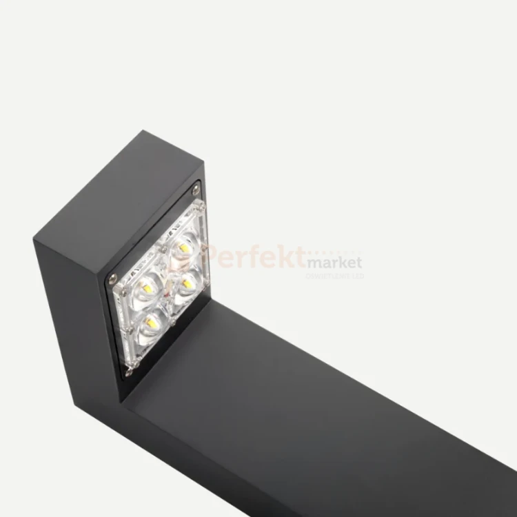 Lampa zewnętrzna stojąca słupek LED Asker 3000K 85 cm 1316GR Norlys soczewki off perfektmarket.webp