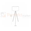 Lampa podłogowa TREVISO BLACK 5039 Tk Lighting wymiary 2 perfektmarket.webp