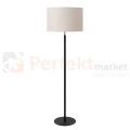 Lampa podłogowa MAYA Lucide czarna beżowy klosz klosz 1 perfektmarket.webp