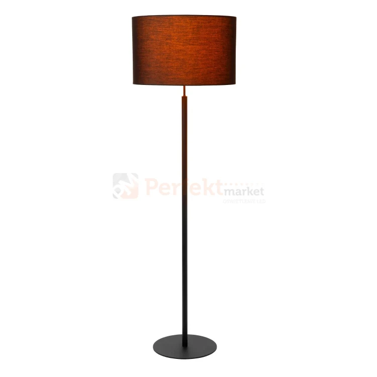Lampa podłogowa MAYA Lucide czarna czarny klosz  perfektmarket.webp