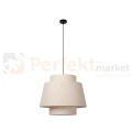 lampa wisząca TRIBUTE materiałowy abażur 60 cm Lucide 1 perfektmarket.webp