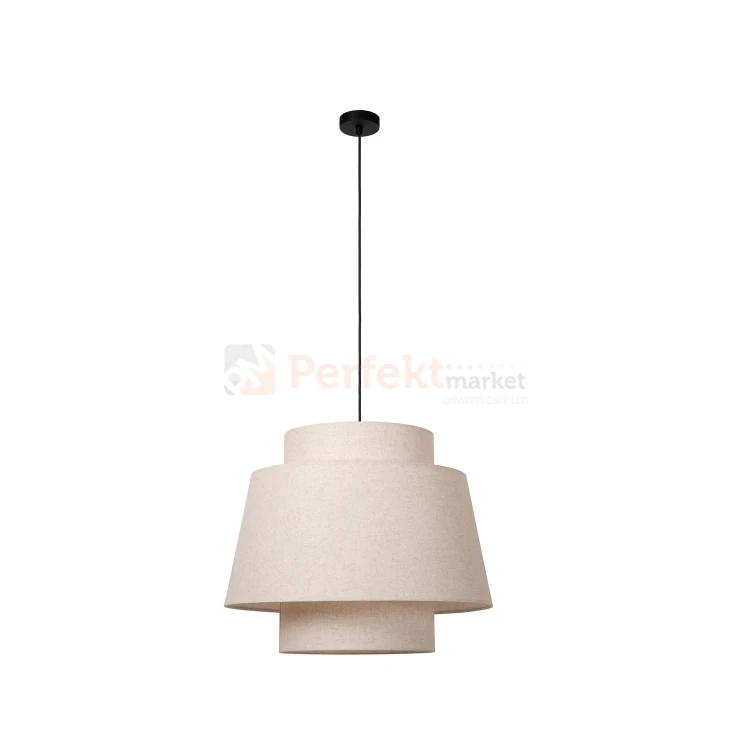 lampa wisząca TRIBUTE materiałowy abażur 60 cm Lucide 1 perfektmarket.webp