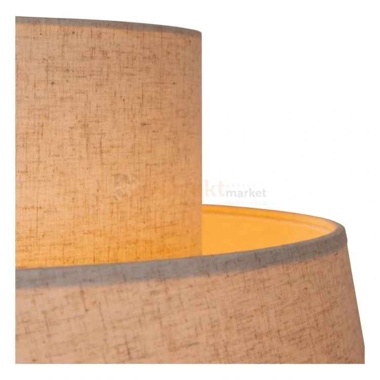 lampa wisząca TRIBUTE materiałowy abażur 60 cm Lucide detail perfektmarket.webp