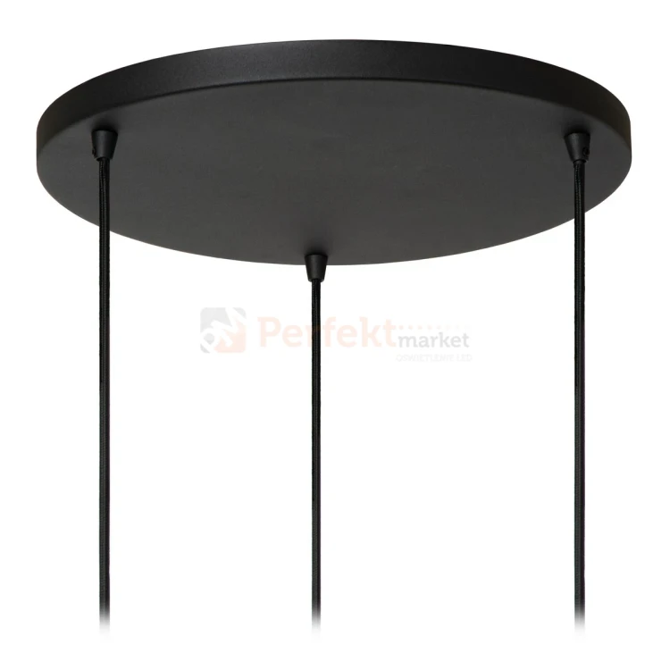 lampa wisząca TRIBUTE materiałowy abażur potrójna Lucide 1 perfektmarket.webp