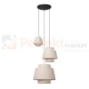 lampa wisząca TRIBUTE materiałowy abażur potrójna Lucide 2 perfektmarket.webp