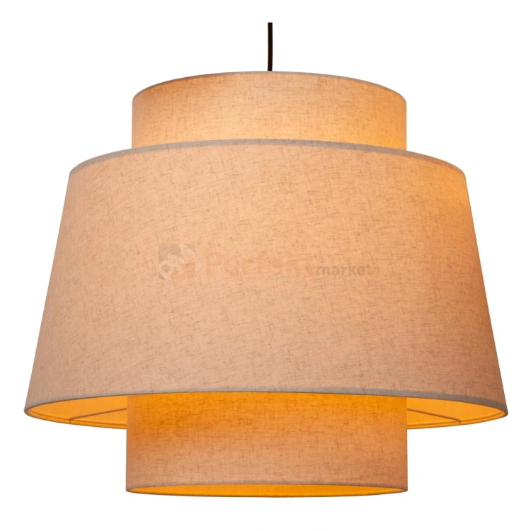 lampa wisząca TRIBUTE materiałowy abażur potrójna Lucide detal 2 perfektmarket.webp